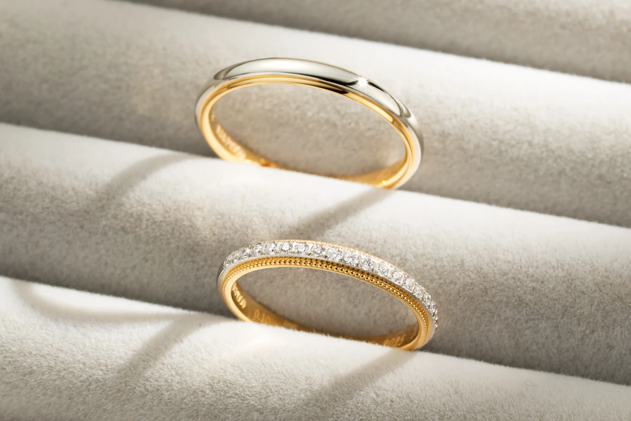 理想を叶えたコンビネーション素材のリング