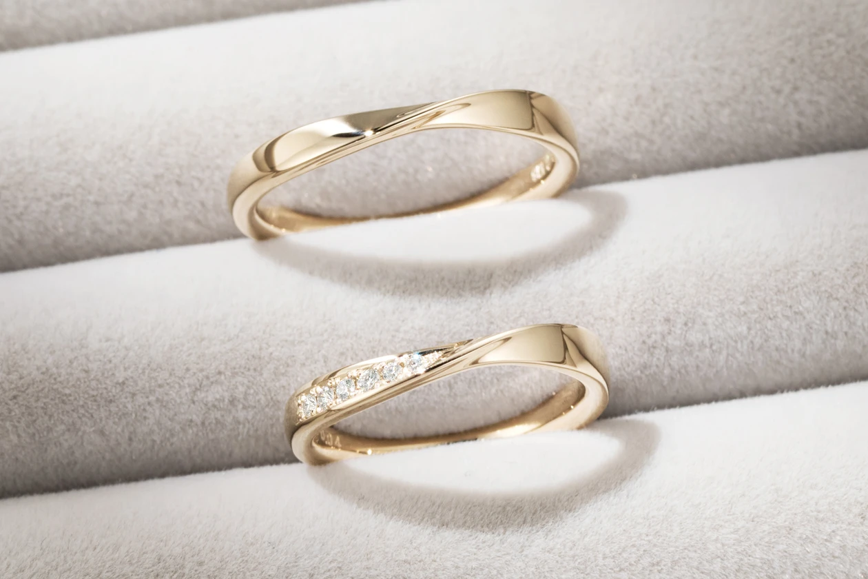 無理なく自然と幅までお揃いになった、とっておきのペア