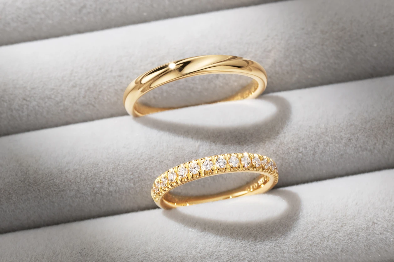 別々のデザインに、色味や幅で統一感を