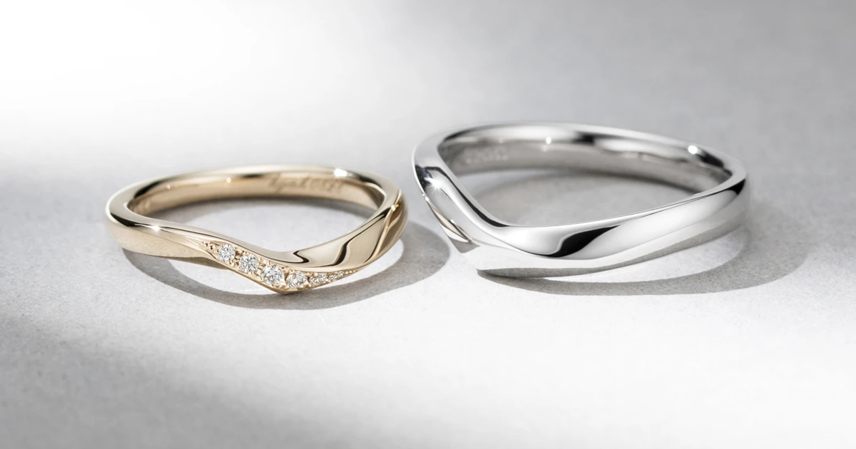 デザインも色味もお互いのテンションが上がるものを。二人らしい結婚指輪に出会うまで