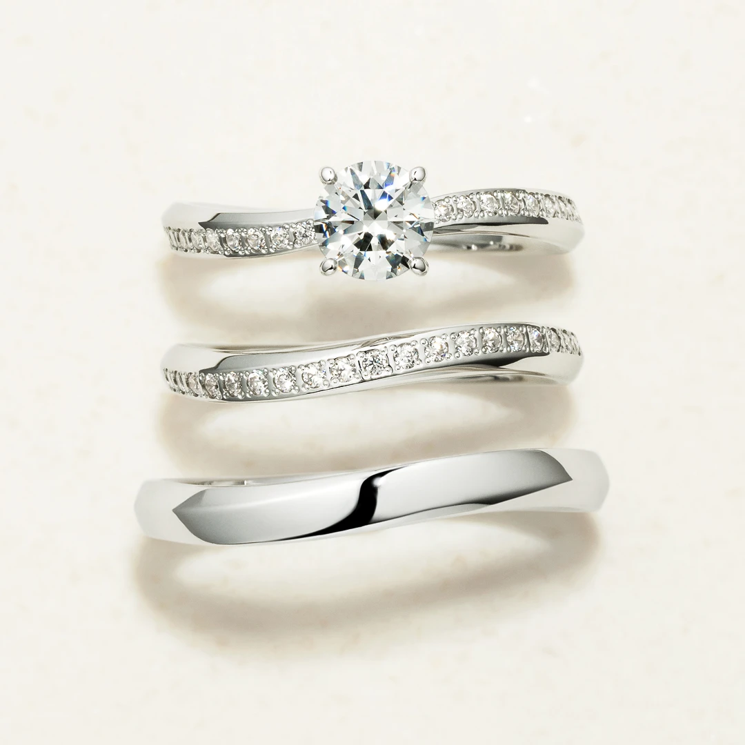 PT950 インフィ ダイヤモンド エタニティタイプ リング 0.2ct｜婚約