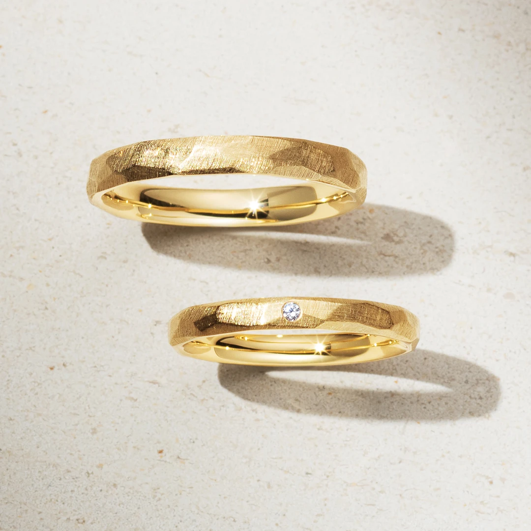 職人の手仕事のぬくもりと過ごすあたたかみと味わいを楽しむオンリーワンのストレートリング