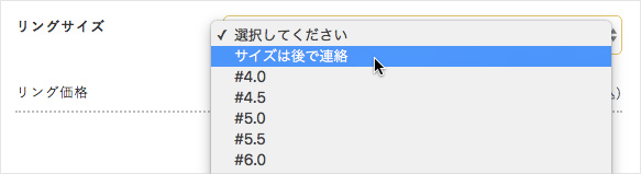 セッティング画面