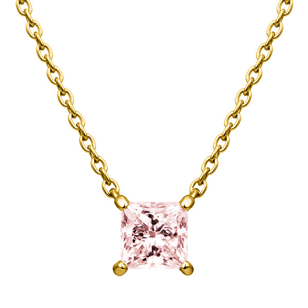 シンシア プリンセスカット ネックレス 0.5ct ラボグロウン