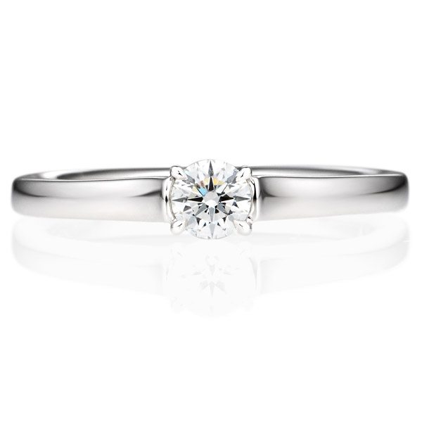 婚約指輪のオーダーメイド Pt950 ポエトリー エピック ソリティア リング 0 2ct Brilliance