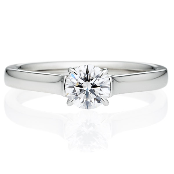 婚約指輪のオーダーメイド Pt900 ポエトリー エピック ソリティア リング 0 5ct Brilliance
