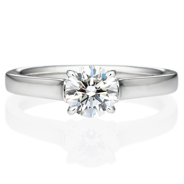 婚約指輪のオーダーメイド Pt950 ポエトリー エピック ソリティア リング 0 7ct Brilliance