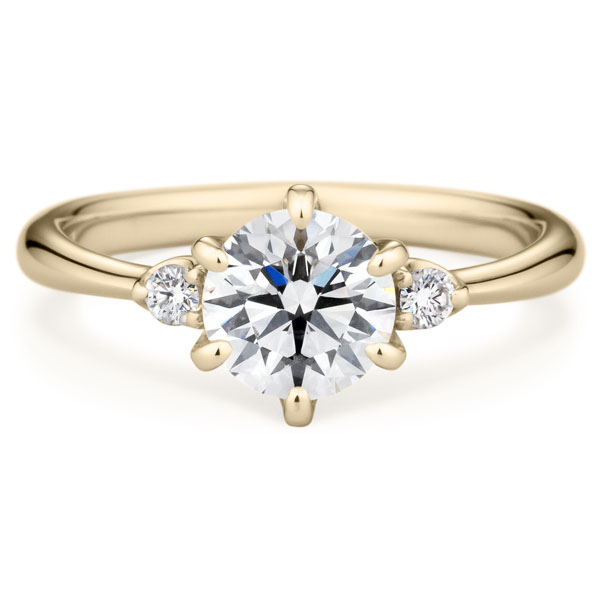 K18CG スプリング デュオ ダイヤモンド サイドストーン リング 1.0ct