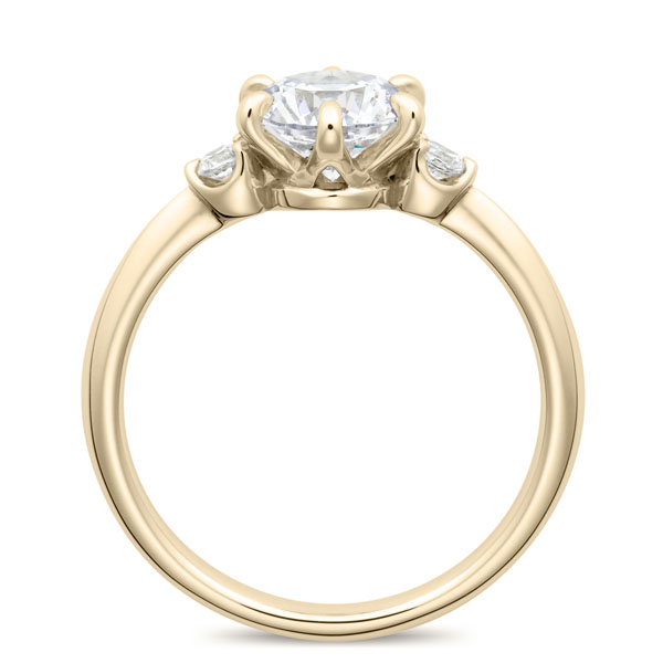 K18CG スプリング デュオ ダイヤモンド サイドストーン リング 1.0ct