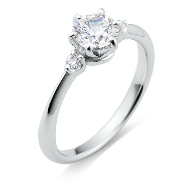 Pt950 天然 ダイヤモンド 「 ことのは 」 リング 天然 ダイヤ 0.10ct クロス リング K18 ゴールド各色 プラチナ