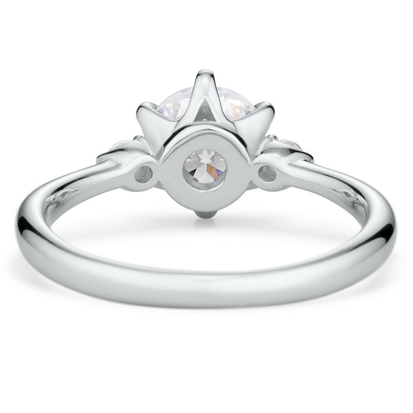 PT950 スプリング デュオ ダイヤモンド サイドストーン リング 1.0ct