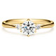 K18YG スプリング デュオ ダイヤモンド サイドストーン リング 0.5ct
