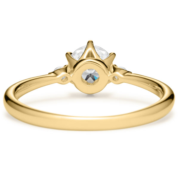 K18YG スプリング デュオ ダイヤモンド サイドストーン リング 0.5ct