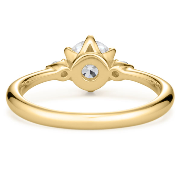 K18YG スプリング デュオ ダイヤモンド サイドストーン リング 0.7ct