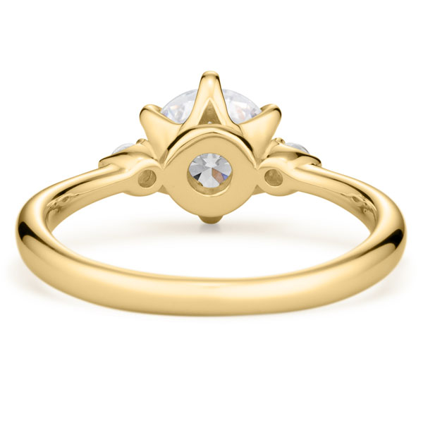 K18YG スプリング デュオ ダイヤモンド サイドストーン リング 1.0ct