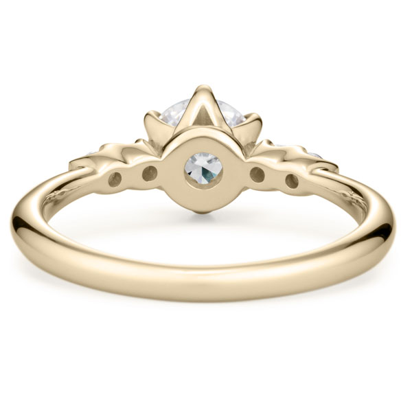 K18CG スプリング カルテット ダイヤモンド サイドストーン リング 0.7ct