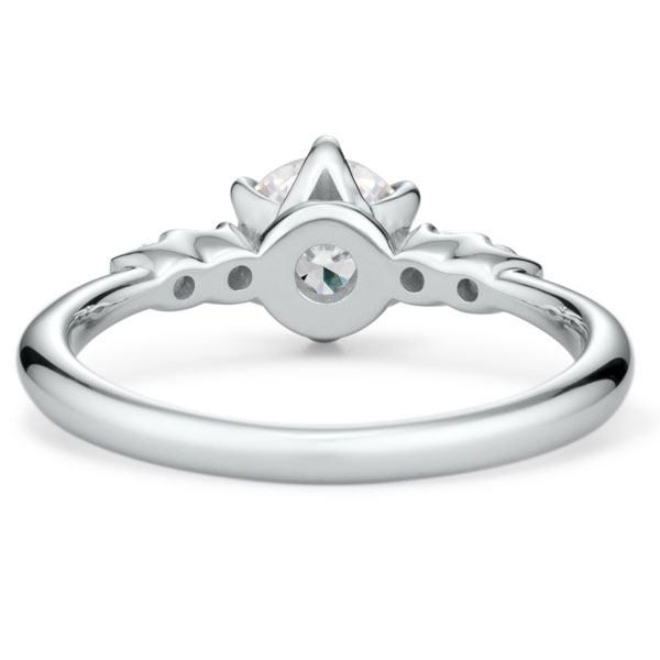 PT950 スプリング カルテット ダイヤモンド サイドストーン リング 0.7ct