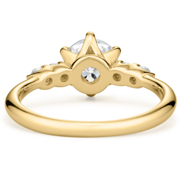 K18YG スプリング カルテット ダイヤモンド サイドストーン リング 1.0ct