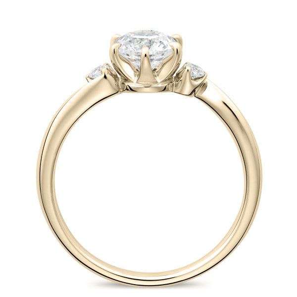 K18CG ミュゼット ダイヤモンド サイドストーン リング 0.7ct