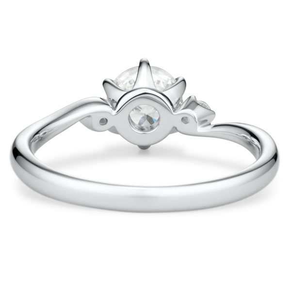 PT950 ミュゼット ダイヤモンド サイドストーン リング 0.7ct