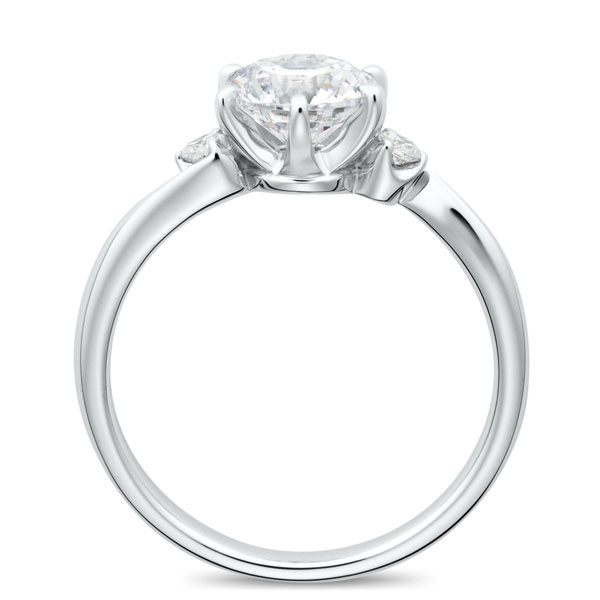 PT950 ミュゼット ダイヤモンド サイドストーン リング 1.0ct