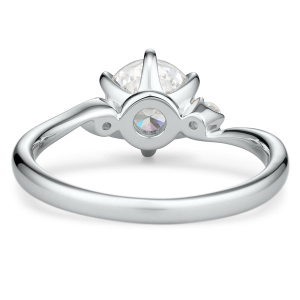 PT950 ミュゼット ダイヤモンド サイドストーン リング 1.0ct