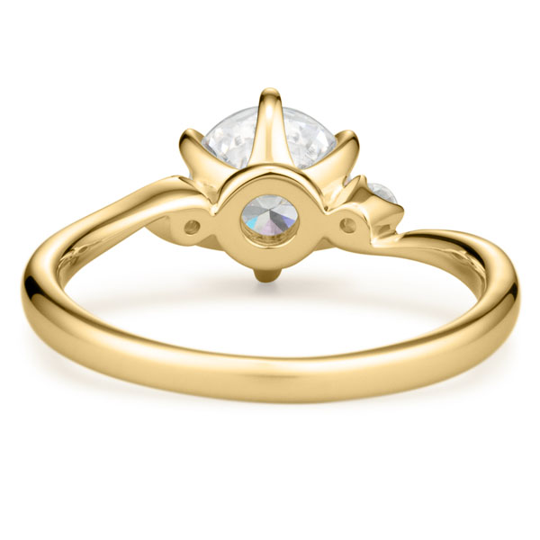 K18YG ミュゼット ダイヤモンド サイドストーン リング 1.0ct