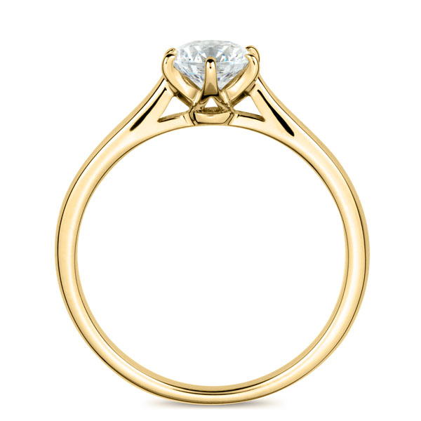 K18YG ヴィラ ソリティア リング 0.5ct