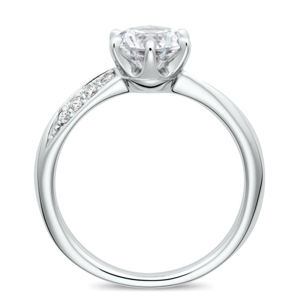 PT950 メテオール ダイヤモンド サイドストーン リング 1.0ct