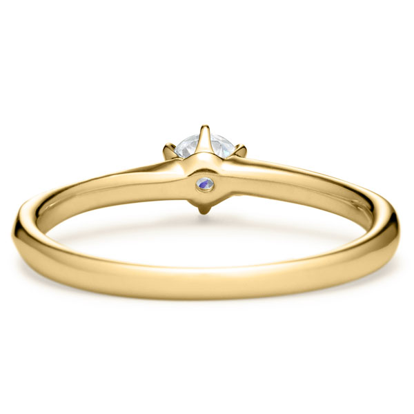 K18YG メテオール ダイヤモンド サイドストーン リング 0.2ct｜婚約