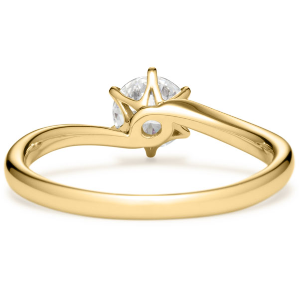 K18YG シンフォニア ソリティア リング 0.5ct