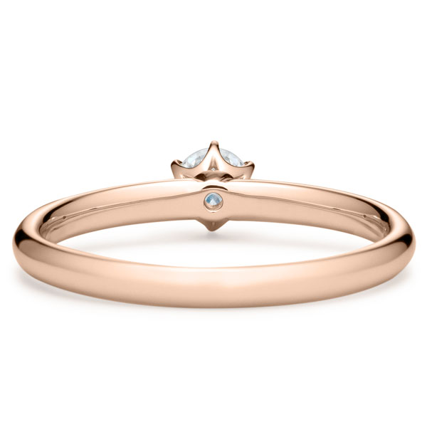 K18PG フィール ダイヤモンド サイドストーン リング 0.2ct