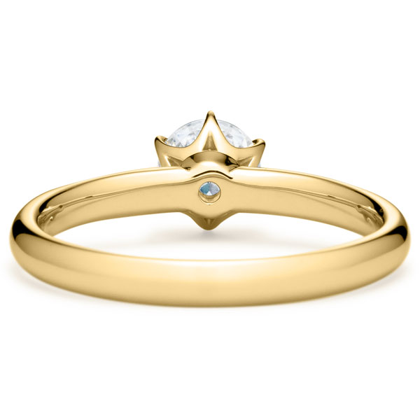 K18YG フィール ダイヤモンド サイドストーン リング 0.5ct