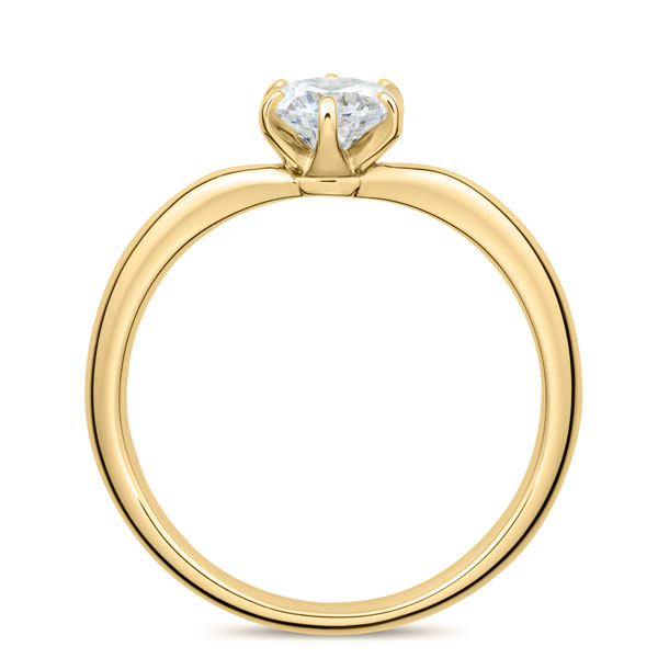 K18YG ビゼ ソリティア リング 0.5ct