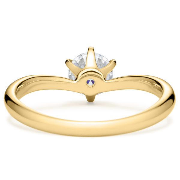 K18YG ビゼ ソリティア リング 0.5ct