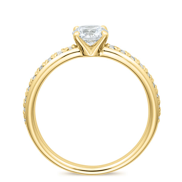 K18YG リラ ダイヤモンド エタニティタイプ リング 0.5ct