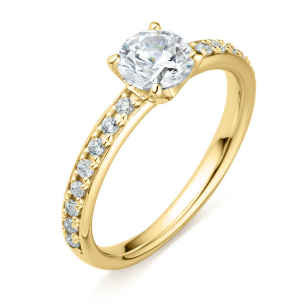 K18YG リラ ダイヤモンド エタニティタイプ リング 0.7ct