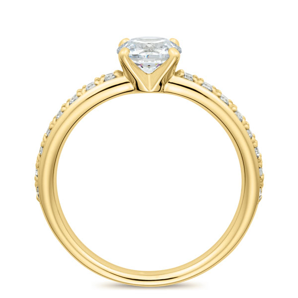 K18YG リラ ダイヤモンド エタニティタイプ リング 0.7ct