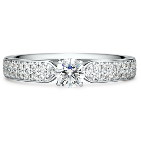 PT950 リオラ ダイヤモンド パヴェタイプ リング 0.3ct