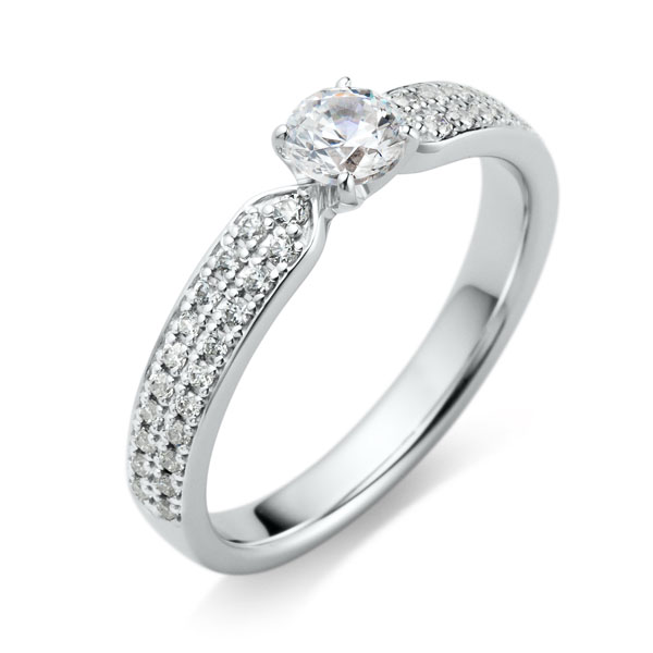 PT950 リオラ ダイヤモンド パヴェタイプ リング 0.3ct