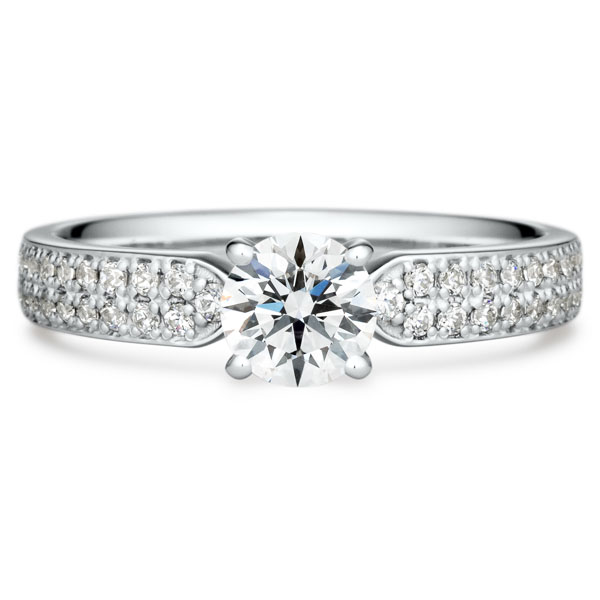 PT950 リオラ ダイヤモンド パヴェタイプ リング 0.5ct
