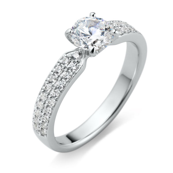 PT950 リオラ ダイヤモンド パヴェタイプ リング 0.7ct