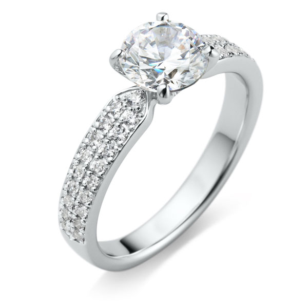 PT950 リオラ ダイヤモンド パヴェタイプ リング 1.0ct