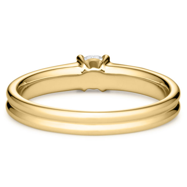 K18YG ルノ ソリティア リング 0.2ct