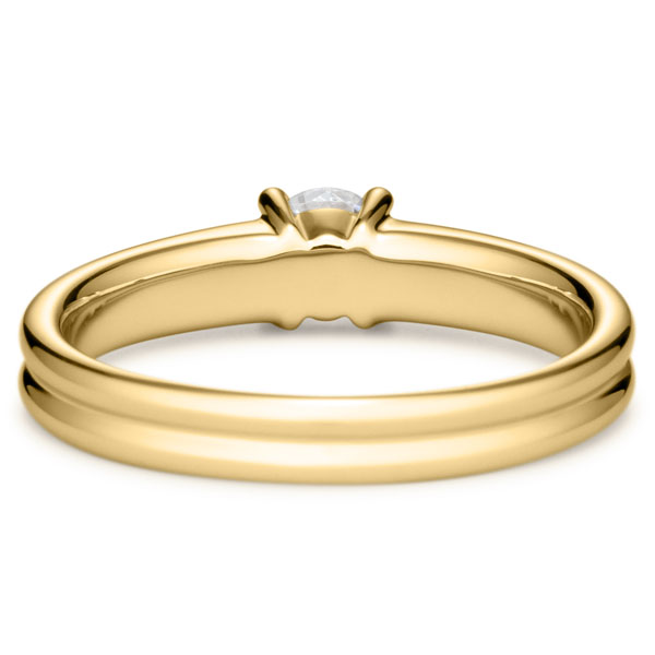 K18YG ルノ ソリティア リング 0.3ct