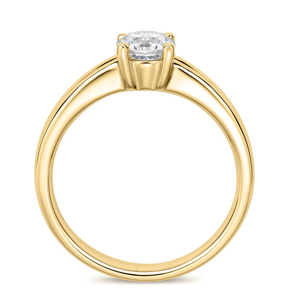 K18YG ルノ ソリティア リング 0.5ct