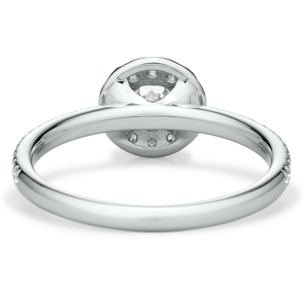 PT950 ルミリス ダイヤモンド エタニティタイプ ヘイロー リング 0.3ct