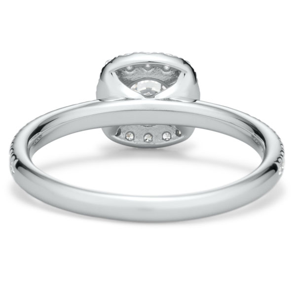 PT950 フィリス ダイヤモンド エタニティタイプ ヘイロー リング 0.3ct