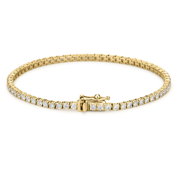 K18YG ディマ ラボグロウン ダイヤモンド ブレスレット 2.1mm 15cm