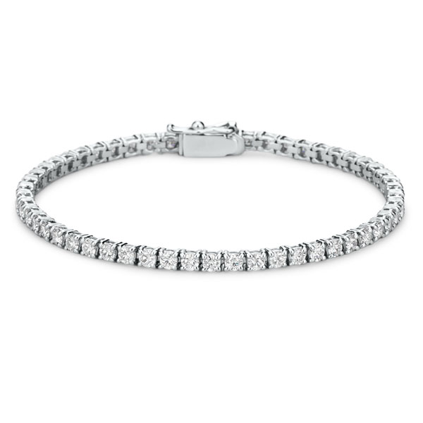 PT900 ディマ ラボグロウン ダイヤモンド ブレスレット 2.5mm 17cm